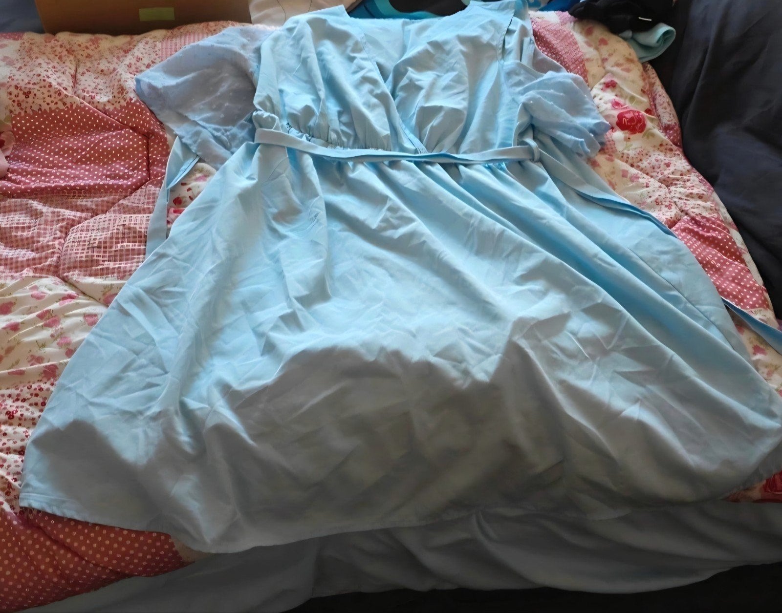 Leuke blauwe jurk maat 38/40, Kleding | Dames, Ophalen of Verzenden, Gedragen, Maat 38/40 (M), Blauw