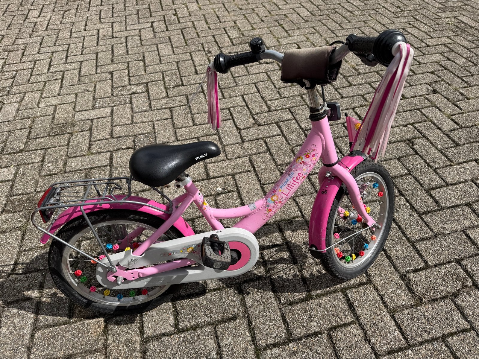 Roze Puky kinderfiets 16 inch - ZL 16-1 Lillifee, Ophalen, Gebruikt, Velgrem, 16 tot 20 inch