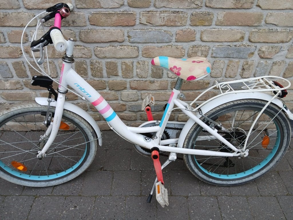 Meisjesfiets 20 inch, Fietsen en Brommers, Ophalen, Gebruikt, Velgrem, Versnellingen