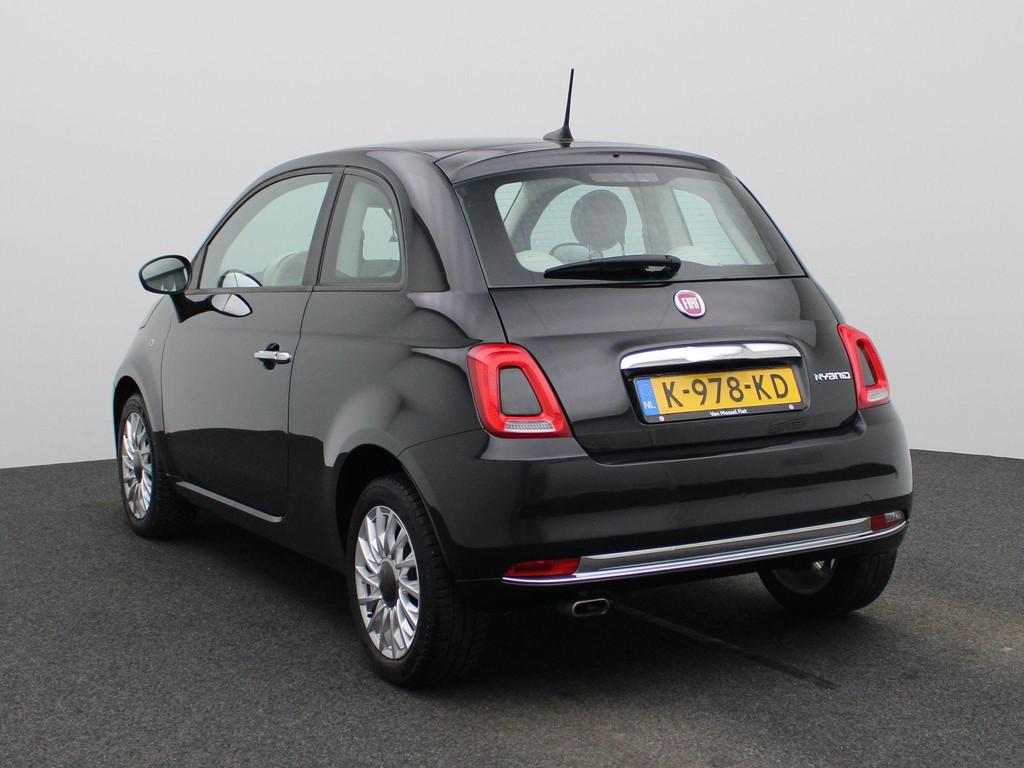 Fiat 500 1.0 Hybrid Lounge | Airconditioning | Half-Leder |, Auto's, Voorwielaandrijving, 12 maanden, Stof, Euro 6