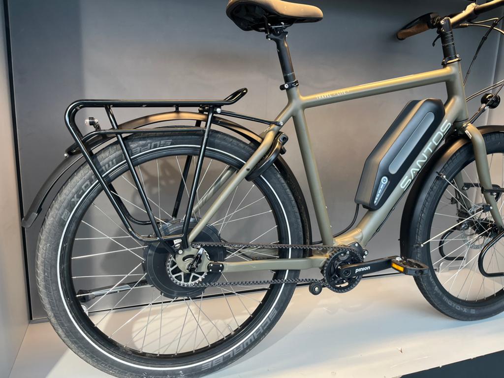 Santos Travel Lite+ 57cm Pinion 12 Neo Drive 620wh, Fietsen en Brommers, Gebruikt, Schillingweg 41 2153PL Nieuw-Vennep, Info@santosbikes.com