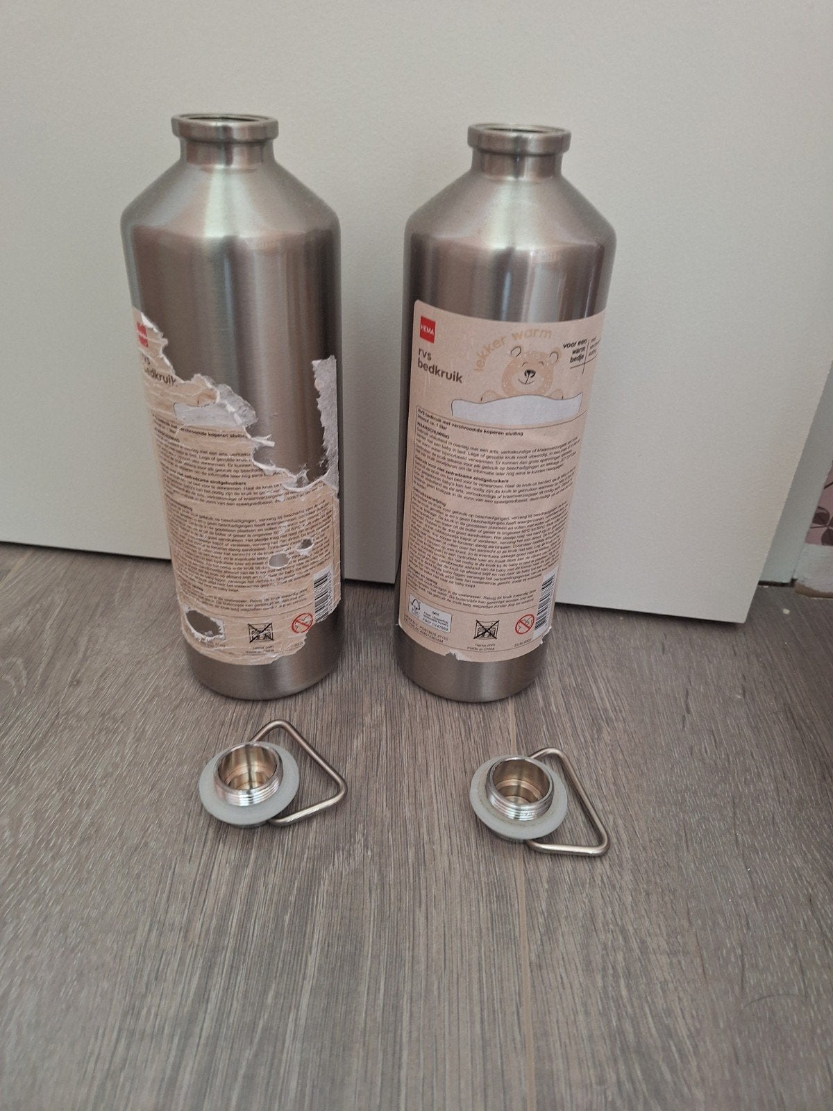Hema RVS bedkruik - Lekker Warm (2 stuks), Ophalen of Verzenden, Gebruikt