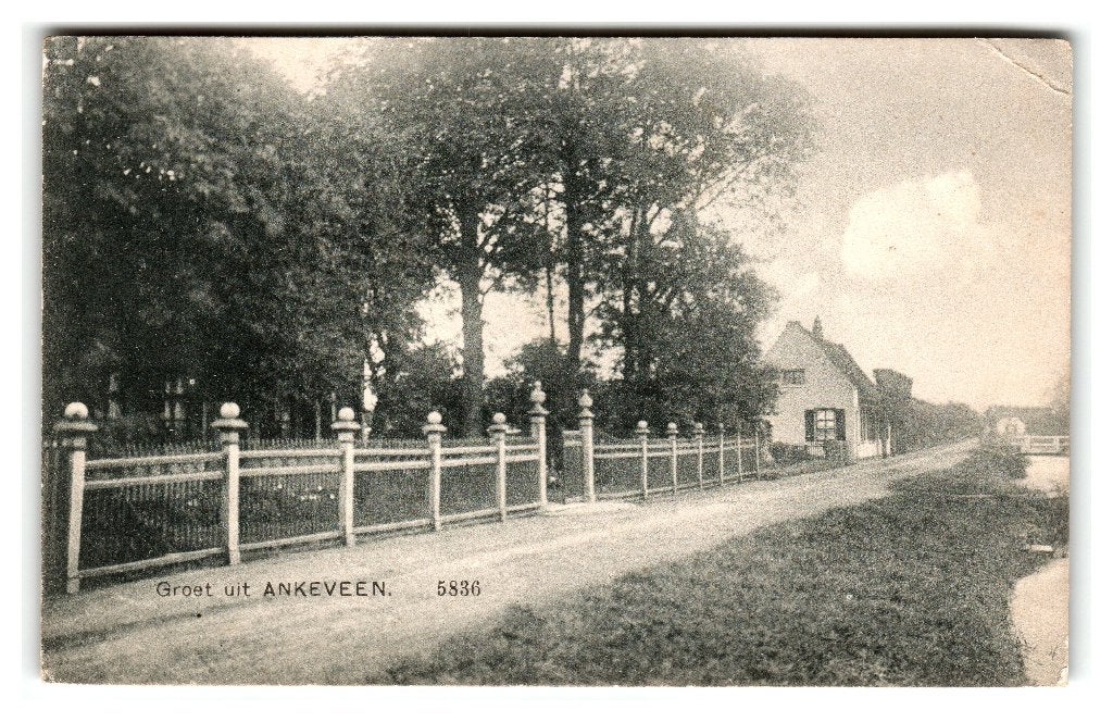 Ankeveen, Groet uit Ankeveen - Nauta 5836, Verzenden, 1920 tot 1940, Gelopen, Noord-Holland