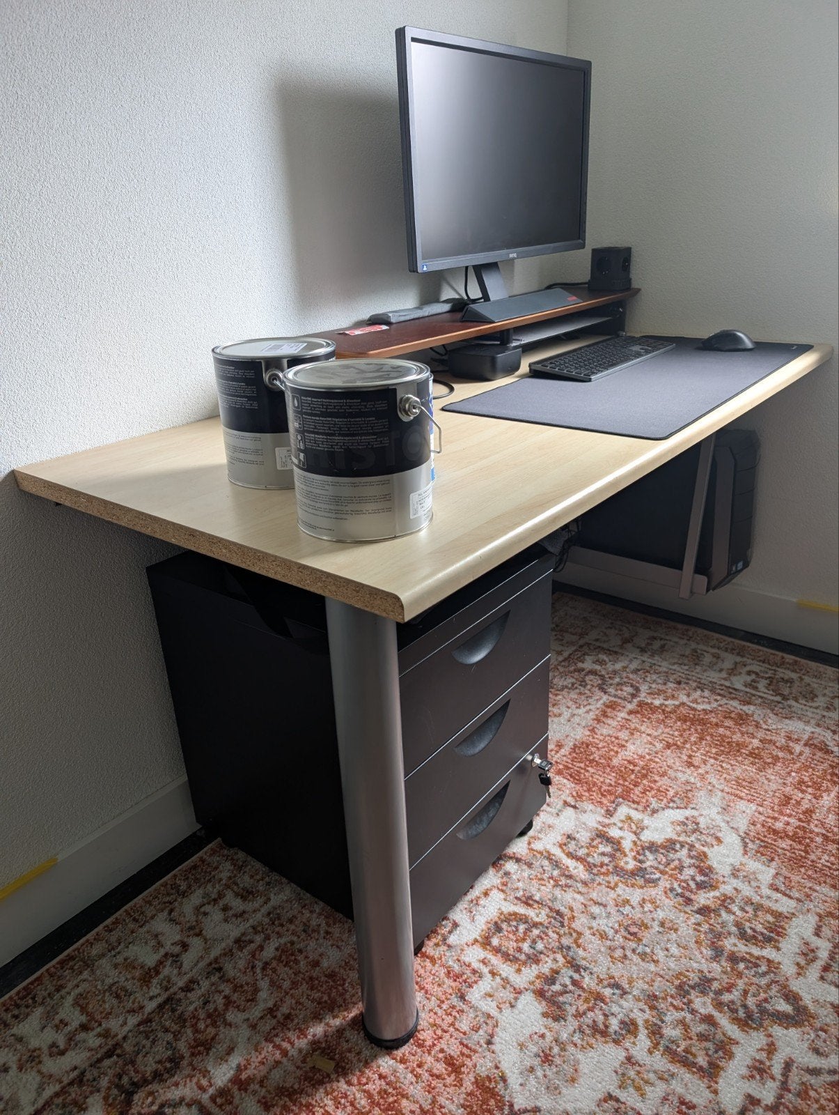 LEVANTU Monitor Standaard Extra Breed - Ergonomische Verhoge, Ophalen, Hout, Nieuw, Overige merken