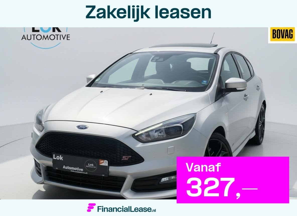 Ford Focus 2.0 ST DAK|RECARO|SONY|LED|CAMERA|STOEL/STUURVERW, 15 km/l, Gebruikt, Zwart, 4 cilinders