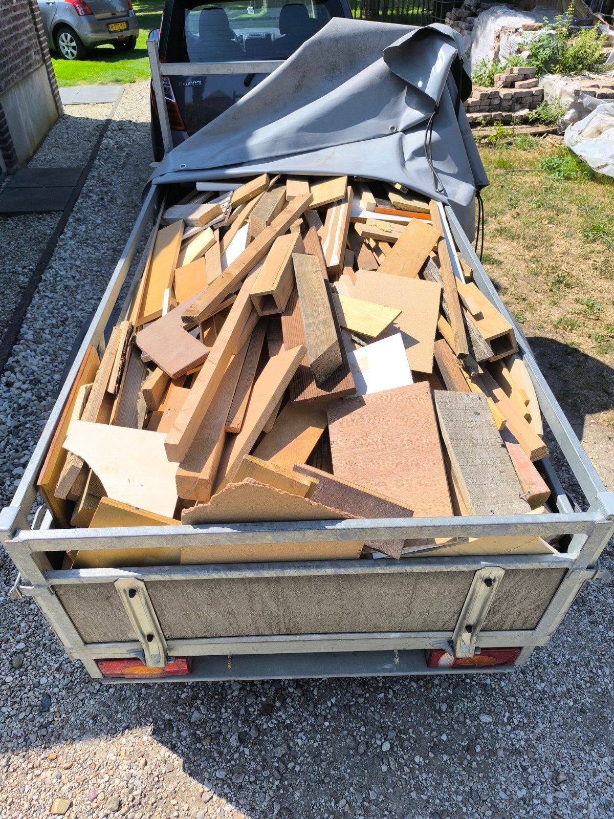 Diverse partij gebruikt hout voor creatieve projecten, Ophalen, Gebruikt, Minder dan 25 mm, Grenen