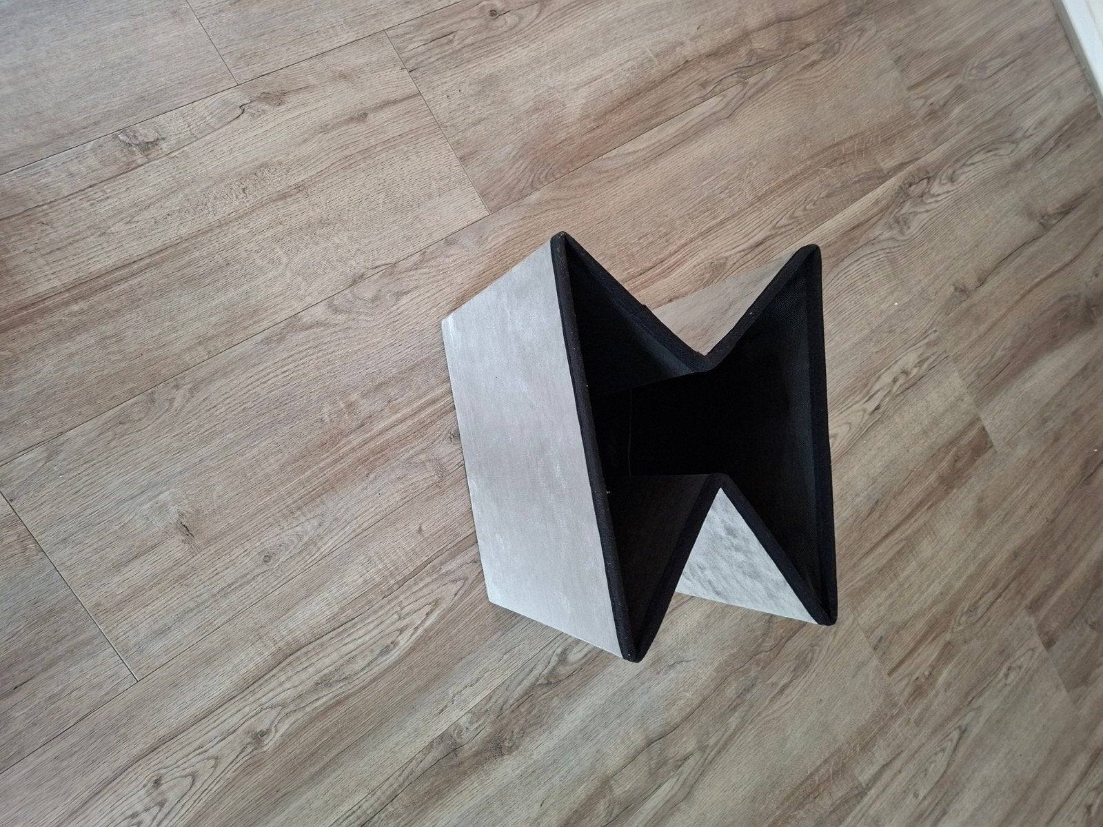 Opvouwbare opbergbox met deksel - Grijs/Zwart, Huis en Inrichting, Ophalen of Verzenden