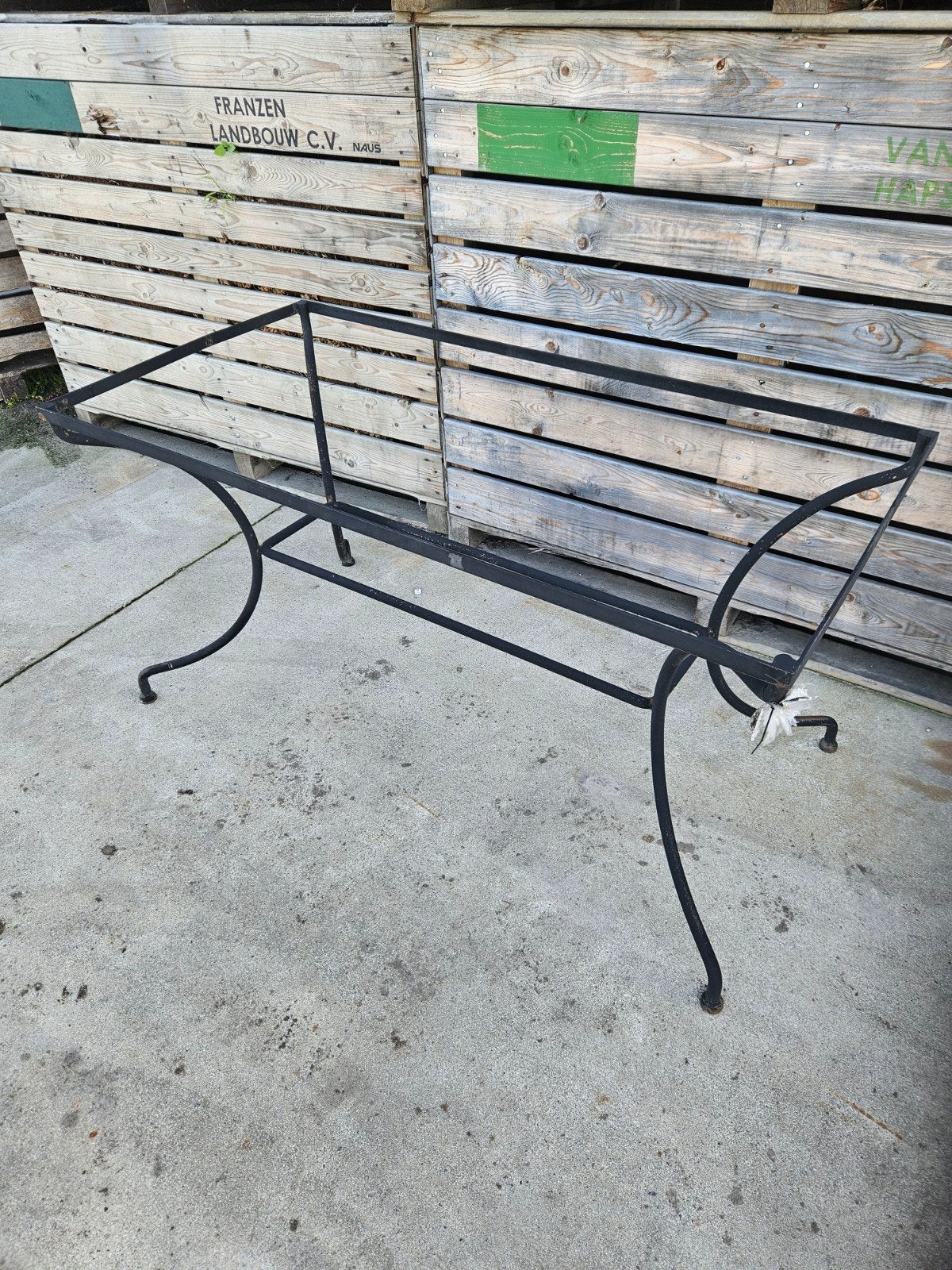 IJzeren Tafelonderstel 140x70x73 cm, Ophalen, Tafelpoot, Gebruikt, 100 tot 150 cm
