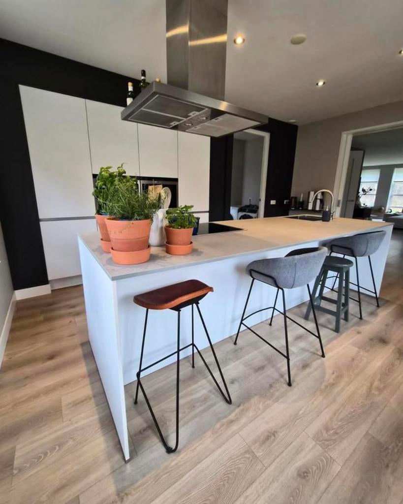 ✨TWEEDEHANDSKEUKENSWINKEL BESPAAR 70%✨, Ophalen, Wit, Dubbelwandige keuken, Zo goed als nieuw