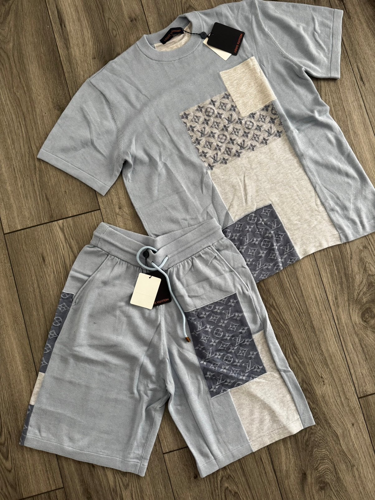 Louis vuitton Knitted Patchwork set maat L, Kleding | Heren, Verzenden, Nieuw