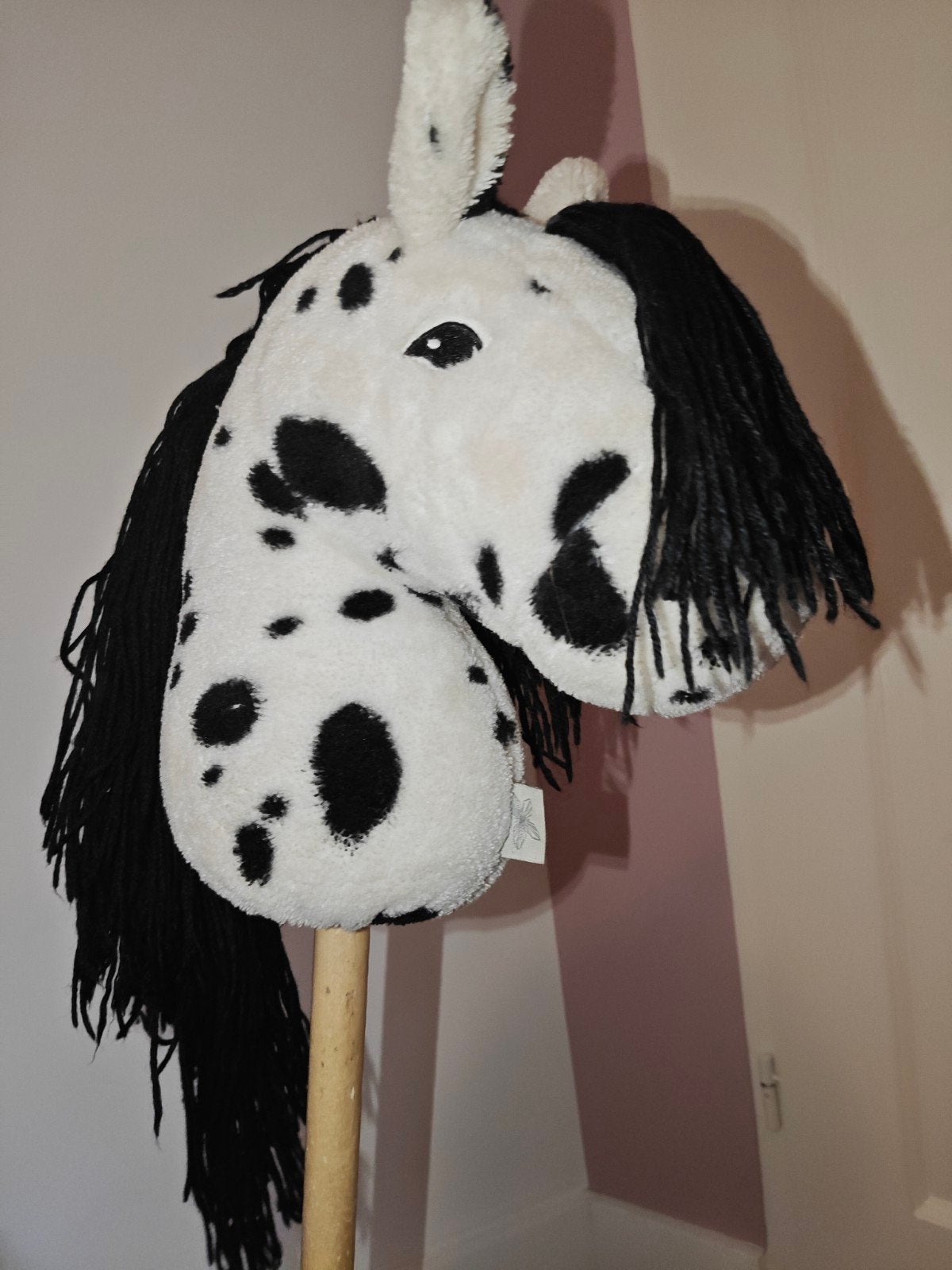 Hobbyhorse Dalmatiër met hoofdstel en tas, Ophalen of Verzenden, Zo goed als nieuw