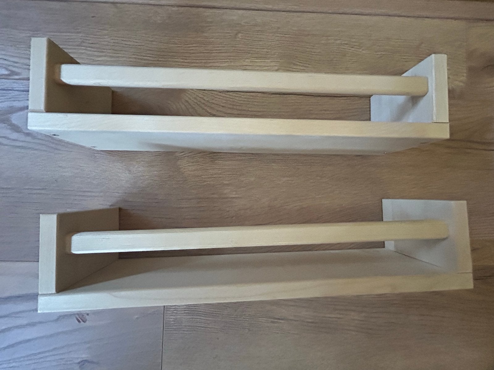 Houten plankjes (2 stuks) ikea en vloerkleed, Ophalen, Gebruikt