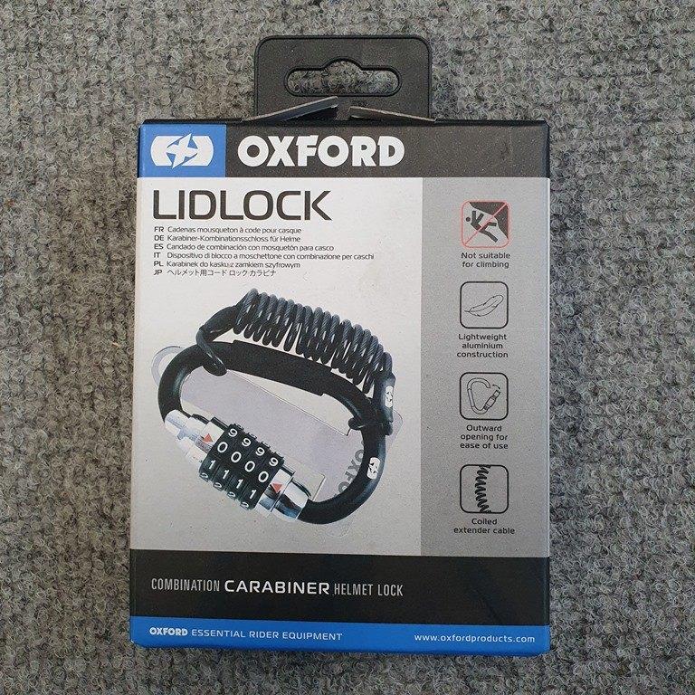 Oxford Lidlock helmslot OX656 Helmet Lidlock kabelslot, Motoren, Accessoires | Sloten, Ophalen of Verzenden, Nieuw