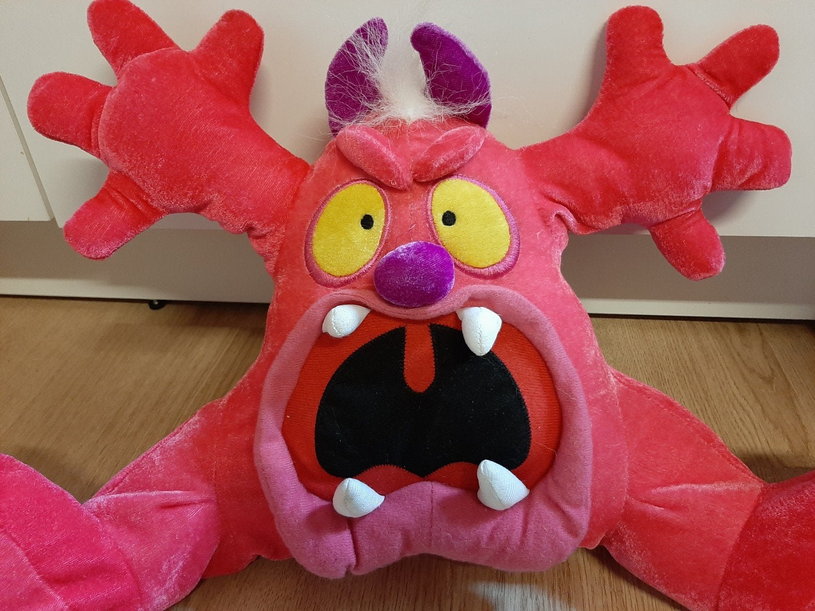 Roze monster knuffel PMS 50 cm, Ophalen of Verzenden