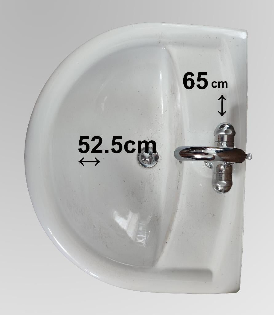 Wastafel met kraan Sphinx wastafel met Grohe kraan, Ophalen of Verzenden, Zo goed als nieuw, Steen, Wastafel