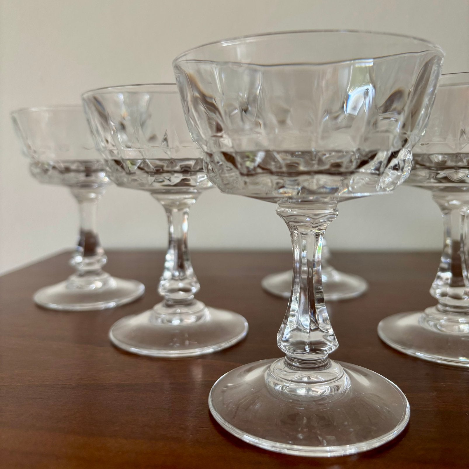 Cristal d’Arques-Durand “Pompadour” glazen, Ophalen of Verzenden