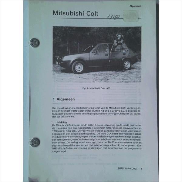 Mitsubishi Colt Vraagbaak losbladig 1980 #1 Nederlands, Boeken, Auto's | Boeken, Ophalen of Verzenden, Gelezen, Mitsubishi