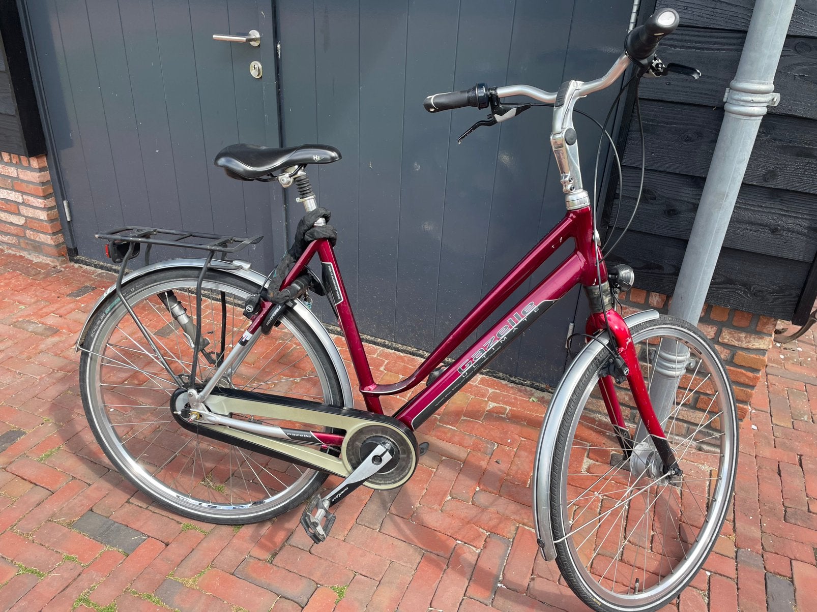Damesfiets Gazelle Ultimate, Ophalen, Velgrem, Versnellingen, Gazelle