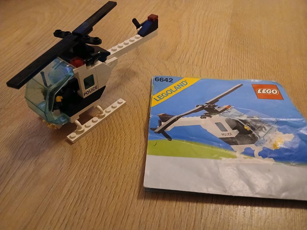 LEGO set 6642 - Politie helikopter. Compleet met boekje, Lego, Ophalen of Verzenden, Zo goed als nieuw, Inclusief minifiguren