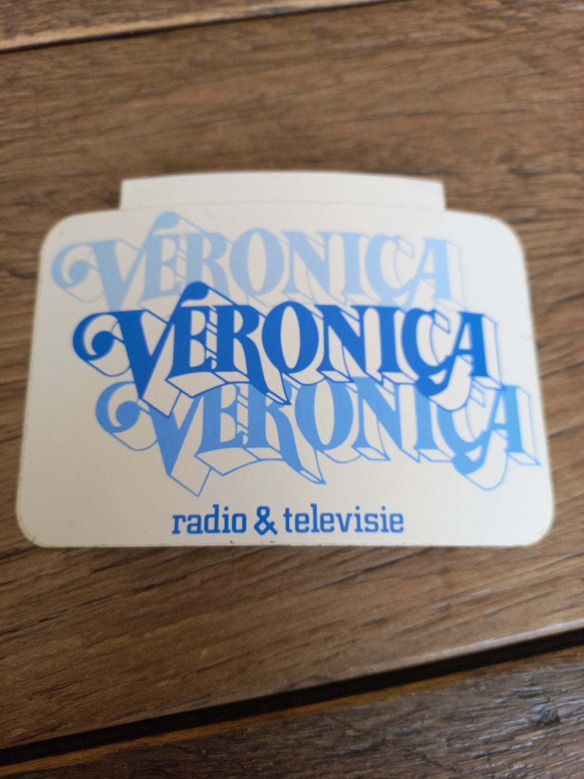 Vintage Veronica Radio & Televisie reclamebordje, Verzamelen, Ophalen of Verzenden, 1960 tot 1980, Nederland