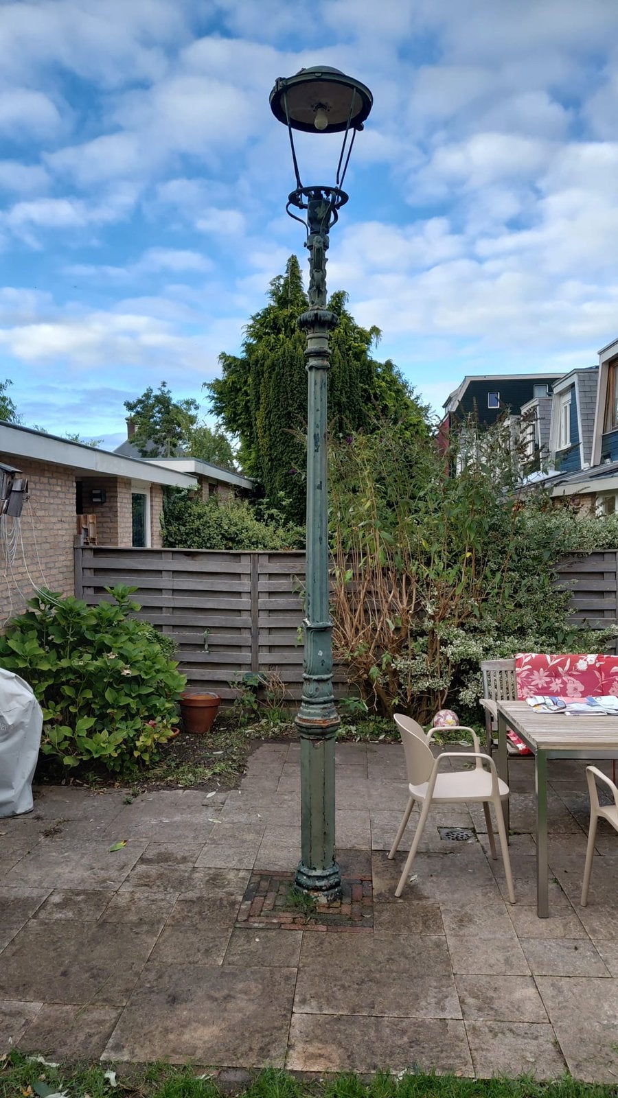 Originele Amsterdamse straatlantaarn, Ophalen, Gebruikt, Staande lamp, Netvoeding