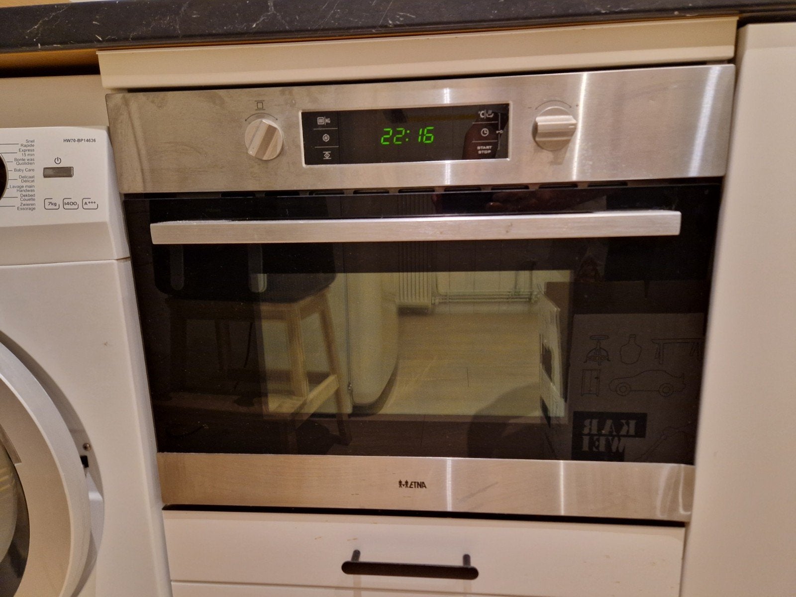 ETNA Inbouw Combi-oven, Ophalen