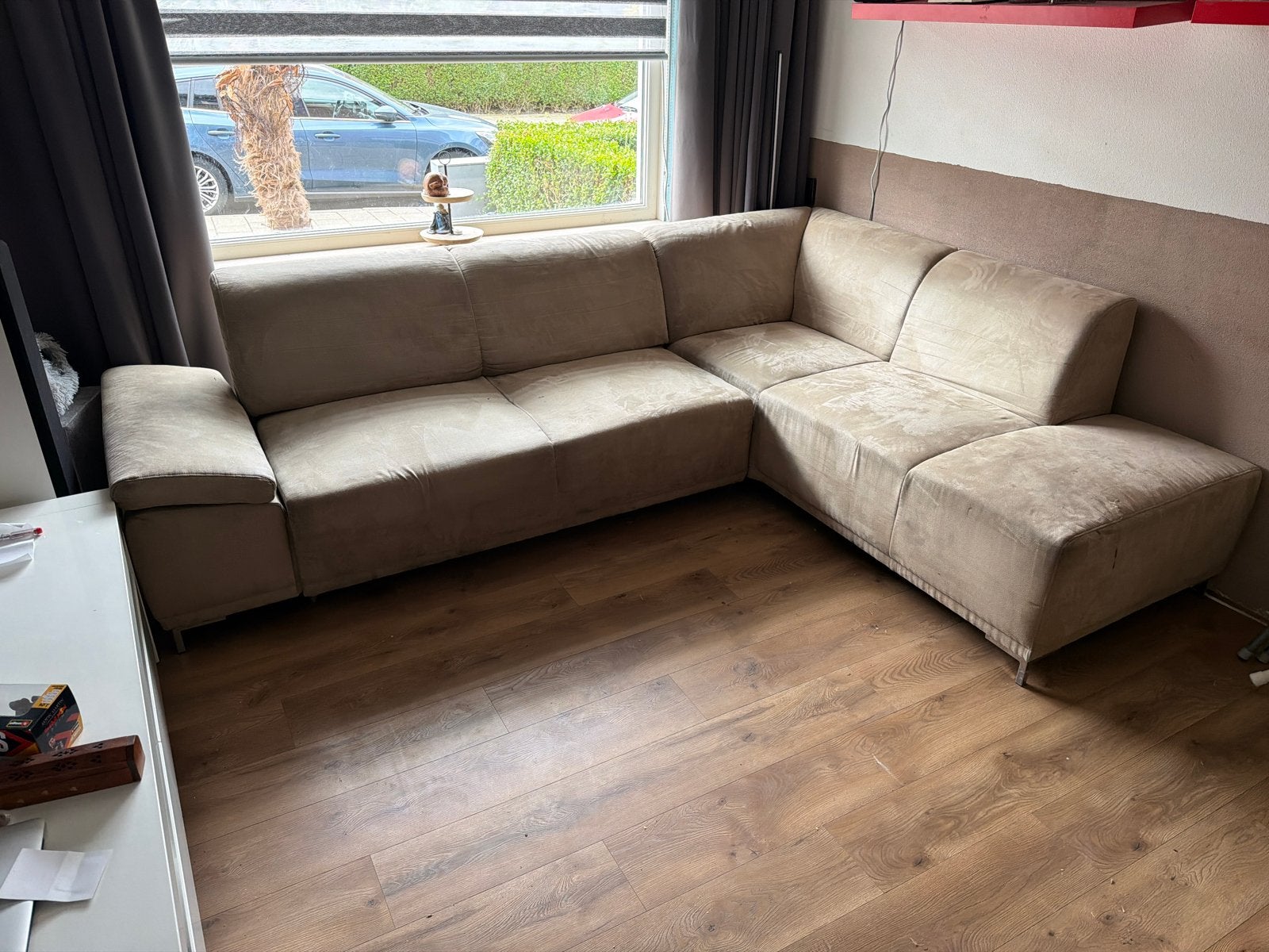 Comfortabele Hoekbank - gebruikt, Ophalen, 250 tot 300 cm, Gebruikt, 100 tot 125 cm
