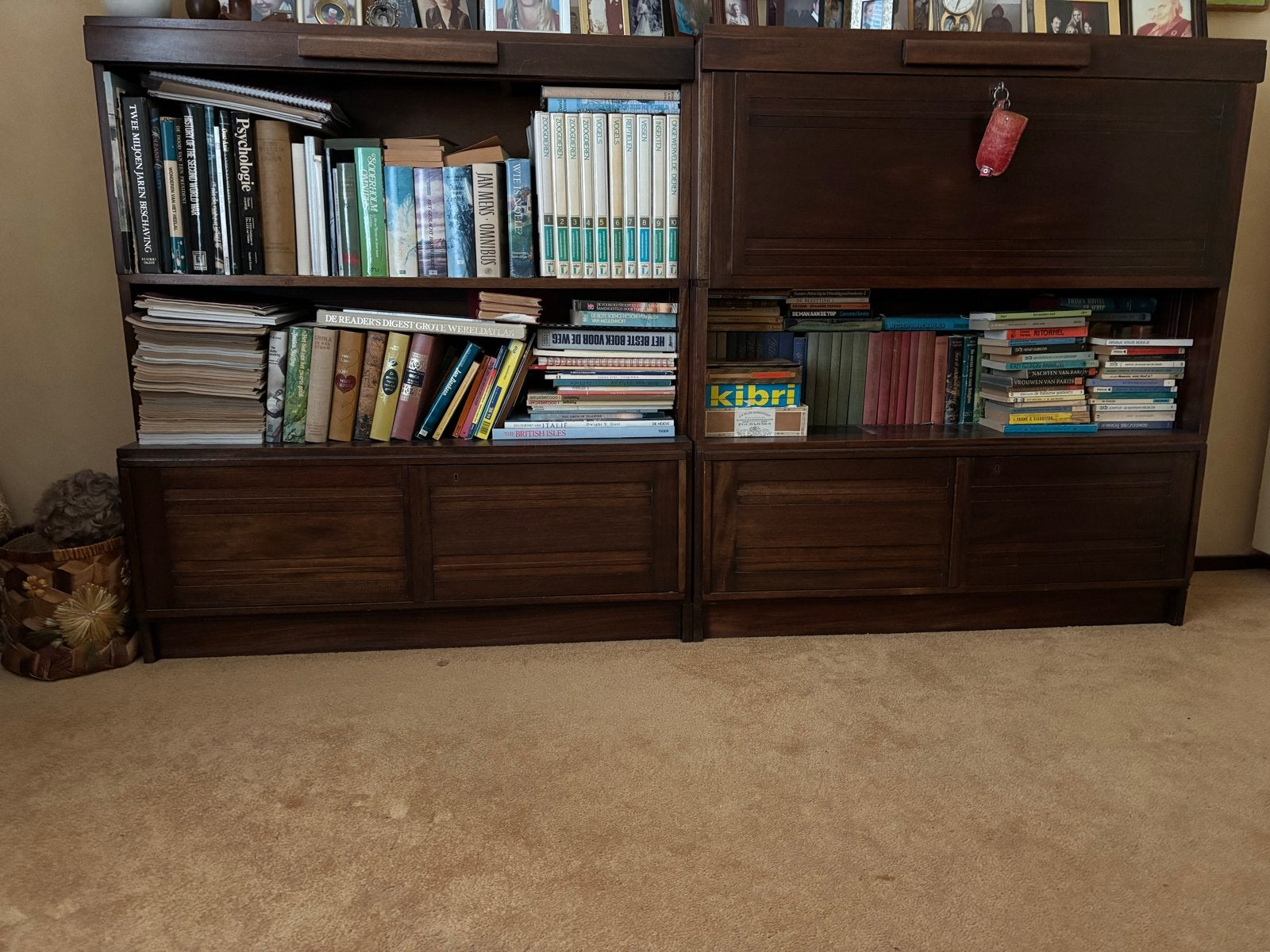 Pastoe Boekenkast en Secretaire - Vintage Design, Ophalen, Gebruikt, Met klep(pen), 200 cm of meer
