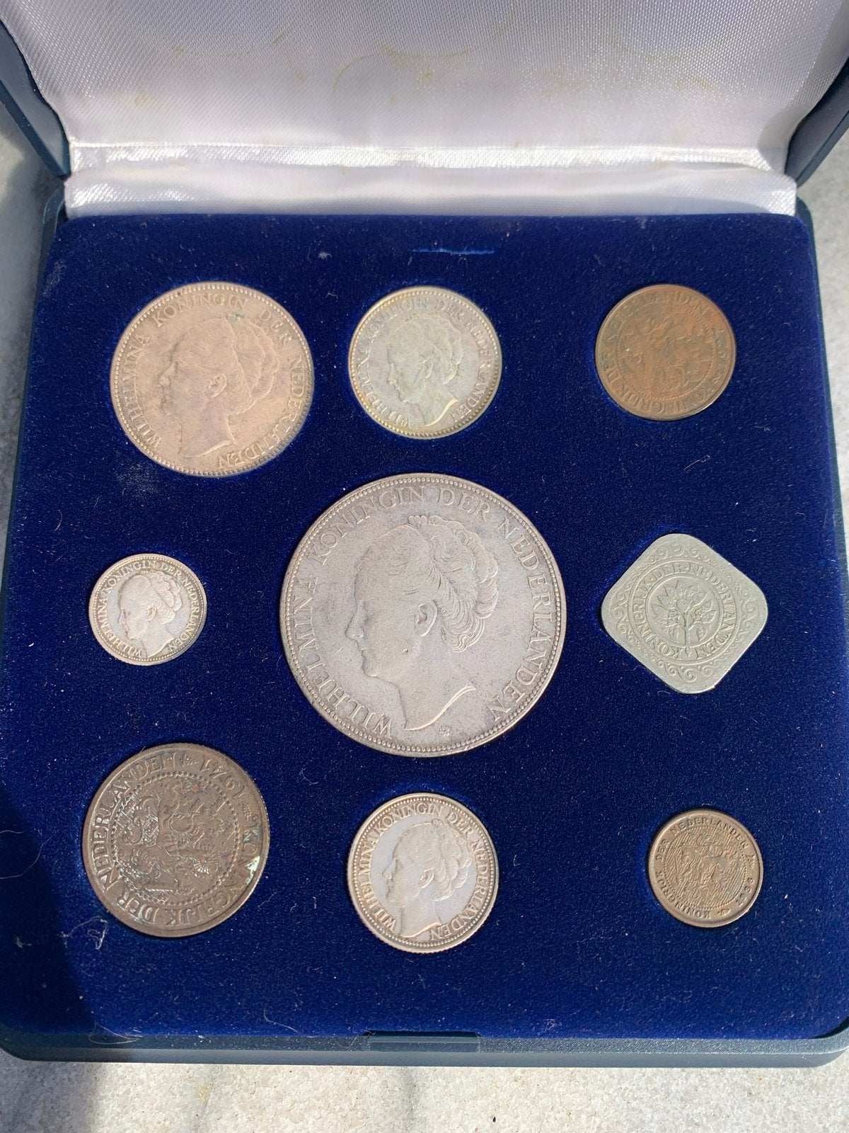 Zilveren munten set Koningin Wilhelmina 1898-1948, Setje, Zilver, Koningin Wilhelmina, Overige waardes