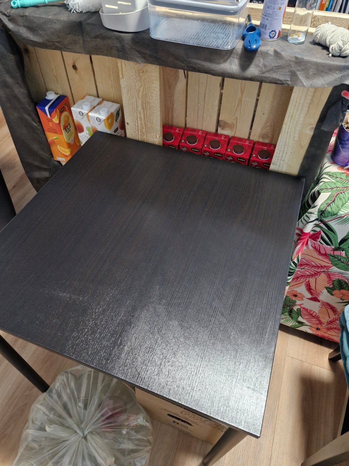 Table IKEA Black, Huis en Inrichting, Ophalen of Verzenden, Zo goed als nieuw, Vierkant