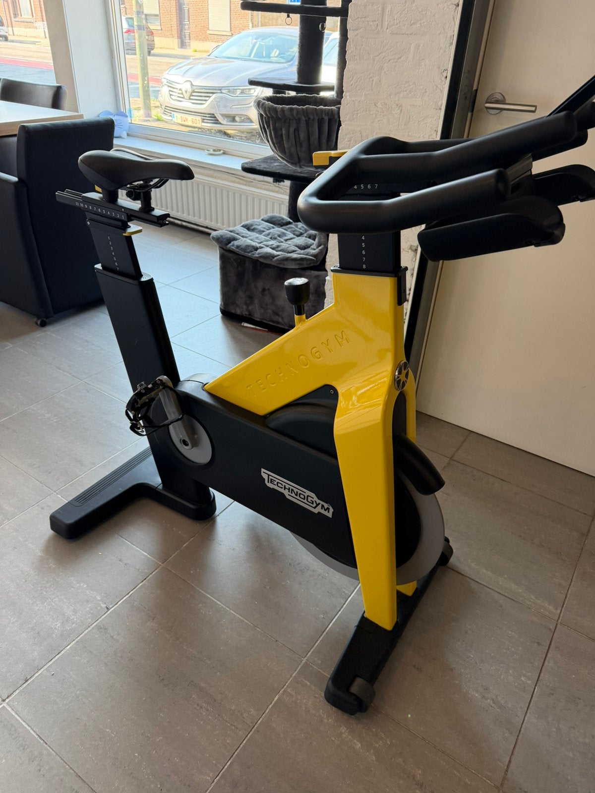 Technogym Bike met display - Zo goed als nieuw, Ophalen, Zo goed als nieuw, Benen, Overige typen