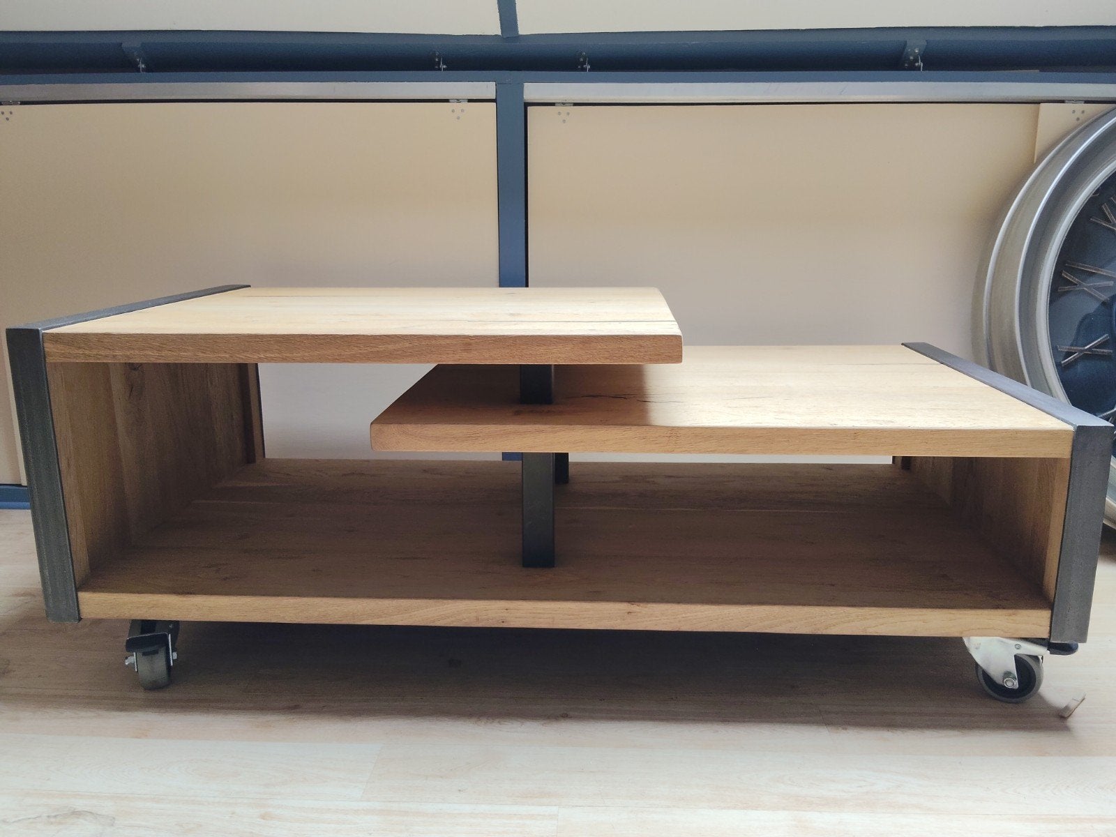 Henders en Hazel Metalo Salontafel, Ophalen, Hout, Zo goed als nieuw, Bruin