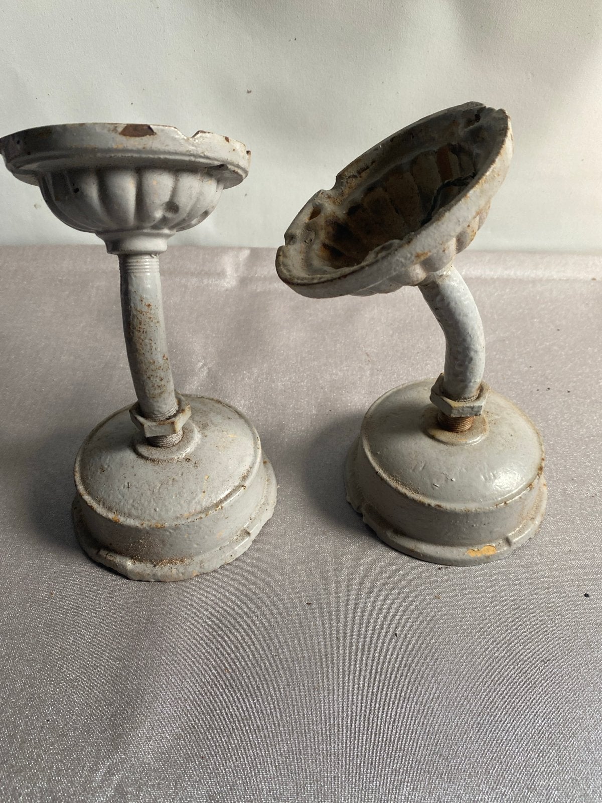 Set van 2 Vintage Gietijzeren Wandlamp Beugels, Ophalen