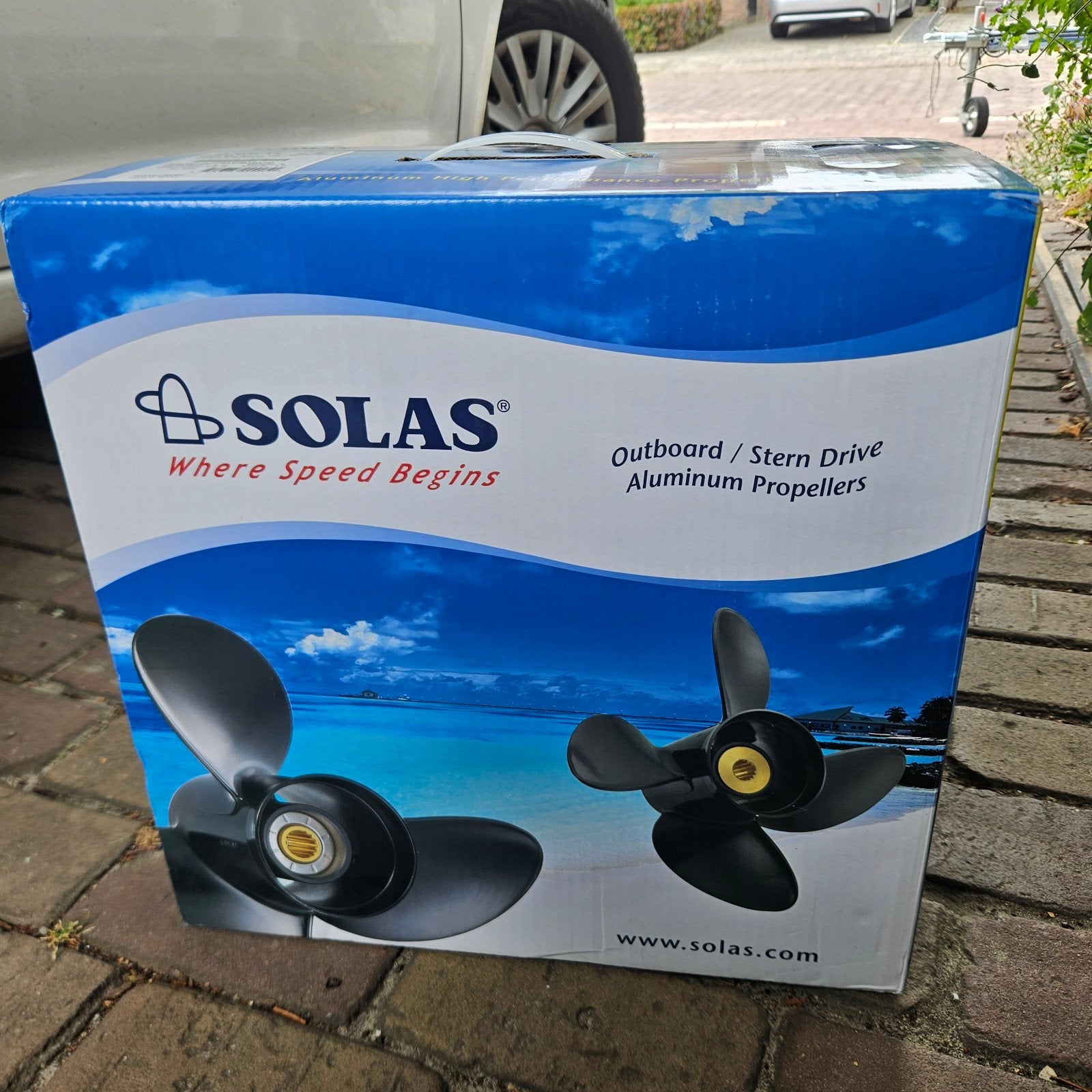 Solas Schroef/Propeller 4 Blad 19 Spline Linksdraaiend Nieuw, Ophalen of Verzenden, Nieuw, Motor en Techniek