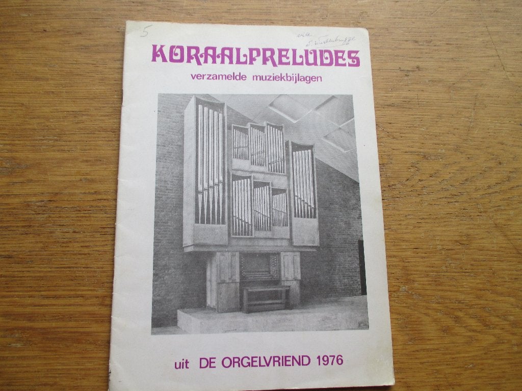 Koraalpreludes uit De Orgelvriend 1976 - Orgelmuziek, Orgel, Gebruikt, Klassiek, Ophalen of Verzenden