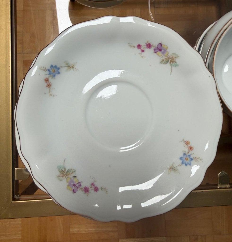Theeservies met bloemboeketjes, Antiek en Kunst, Ophalen