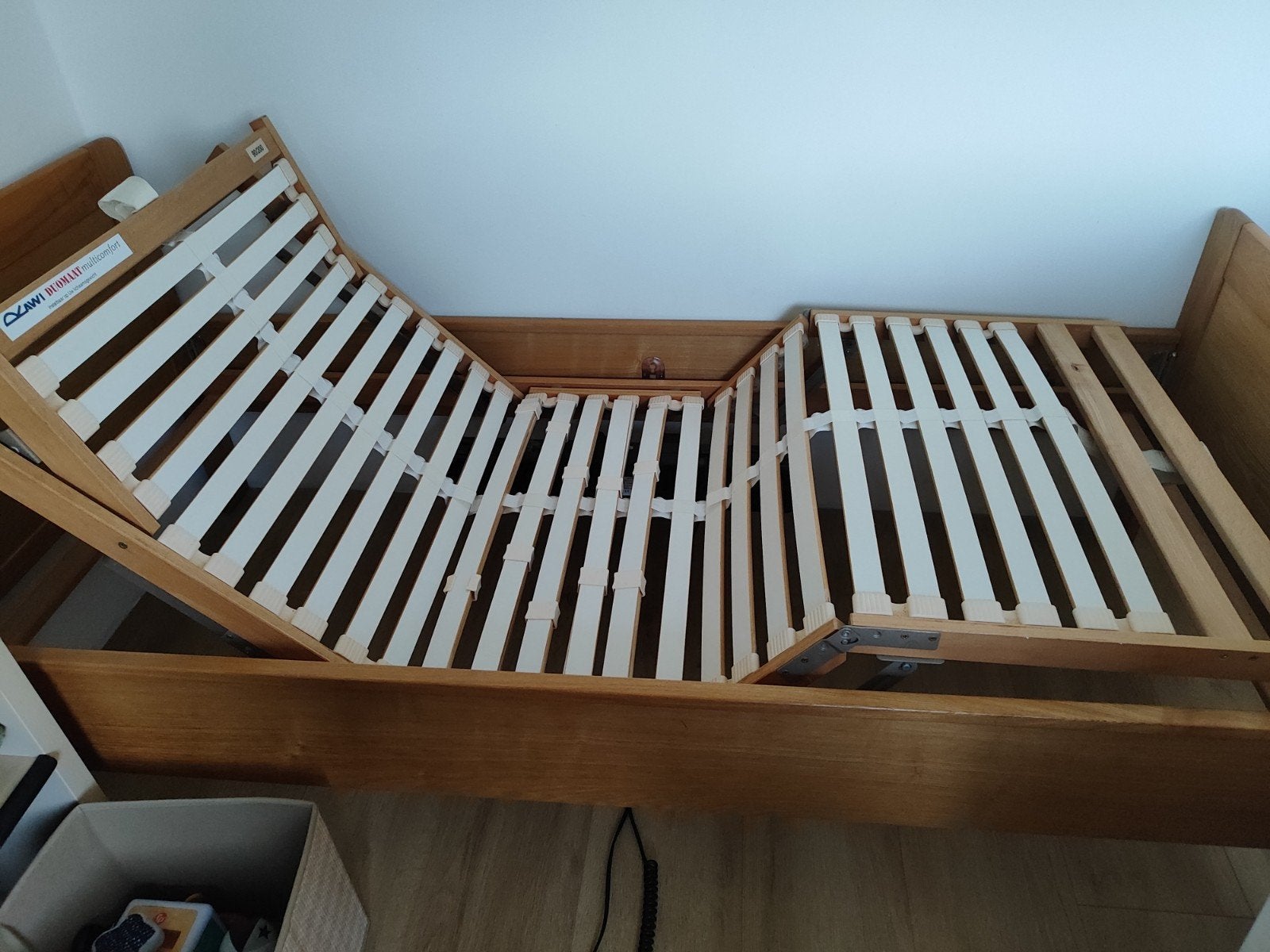 Elektrische Lattenbodem Awi Duomaat Multicomfort 90x200cm, Ophalen, 90 cm, Eenpersoons, 200 cm