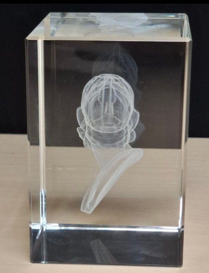 ZELDZAAM AJAX Amsterdam 3D logo in zuiver kristal (zie besch, Verzamelen, Verzenden, Zo goed als nieuw, Ajax, Overige typen