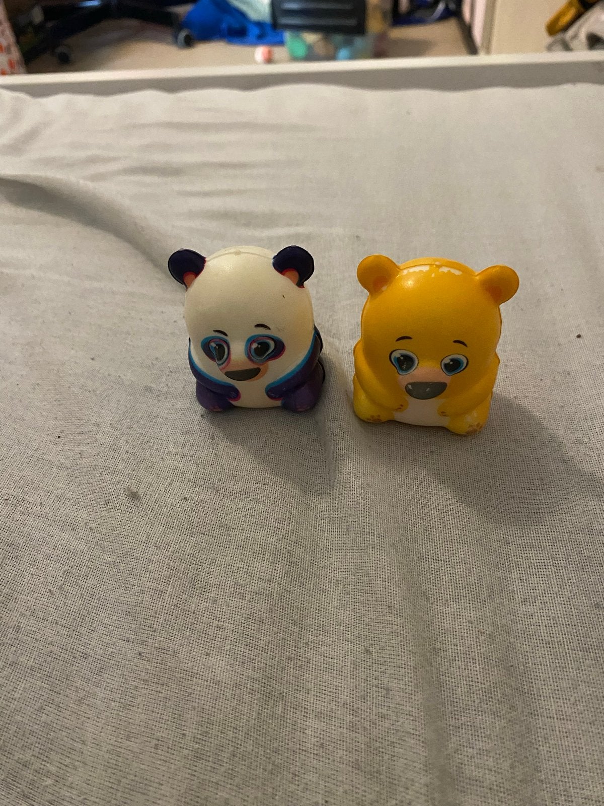 Leuke Squishy Speeltjes: Panda en Gele Beer, Ophalen of Verzenden, Gebruikt, Jongen of Meisje