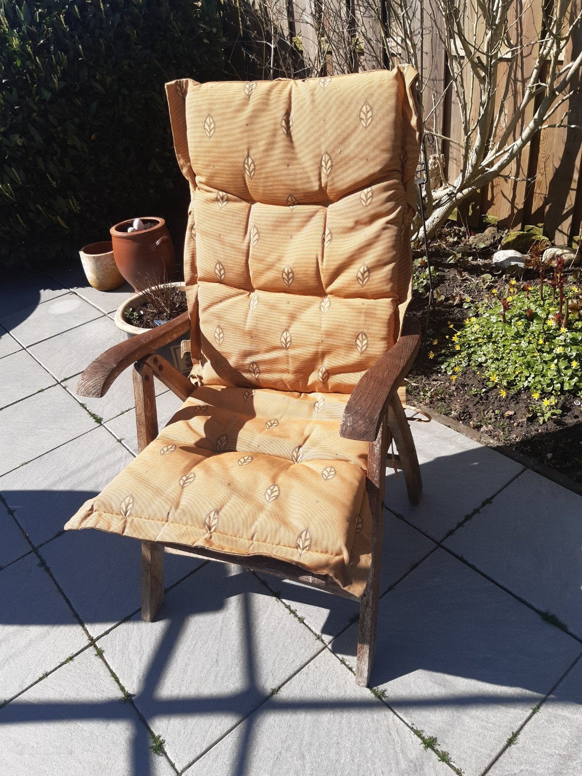 Tuinstoel allure, verstelbaar, Tuin en Terras, Tuinmeubel-accessoires, Ophalen, Gebruikt