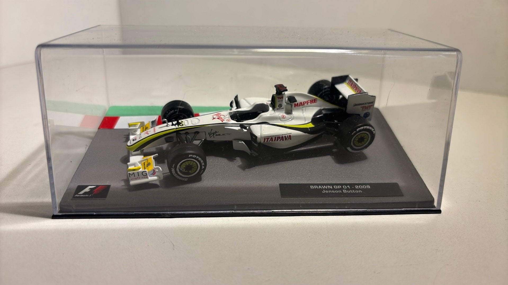 F1 brawn 01 jens button 2009 atlas 1.43, Ophalen of Verzenden, A, A, A
