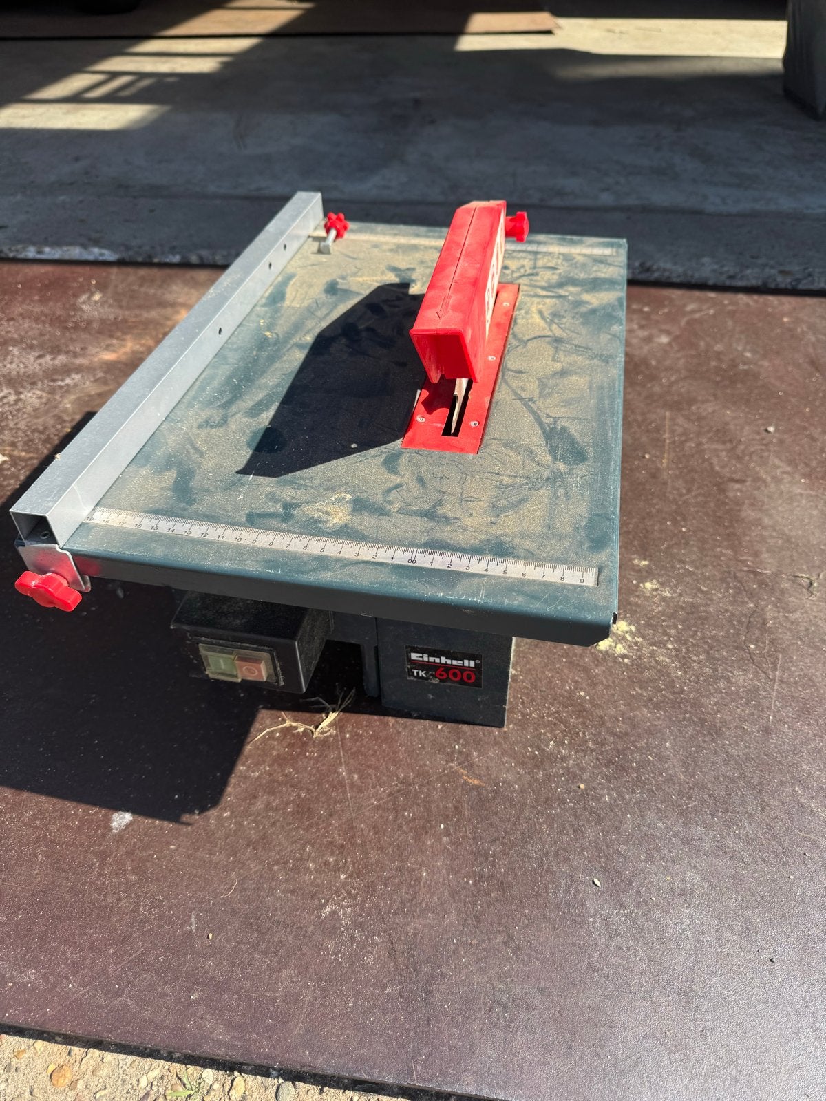 Einhell TK 600 Tafelcirkelzaag - Gebruikt, Doe-het-zelf en Verbouw, Gereedschap | Zaagmachines, Ophalen, Gebruikt, Cirkelzaag
