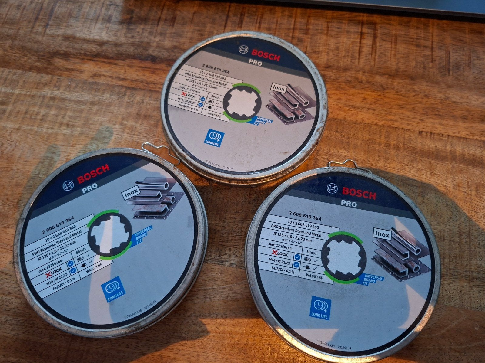 27 nieuwe xlock slijpschijven, Ophalen, Nieuw, 1000 watt of meer, Haakse handslijpmachine
