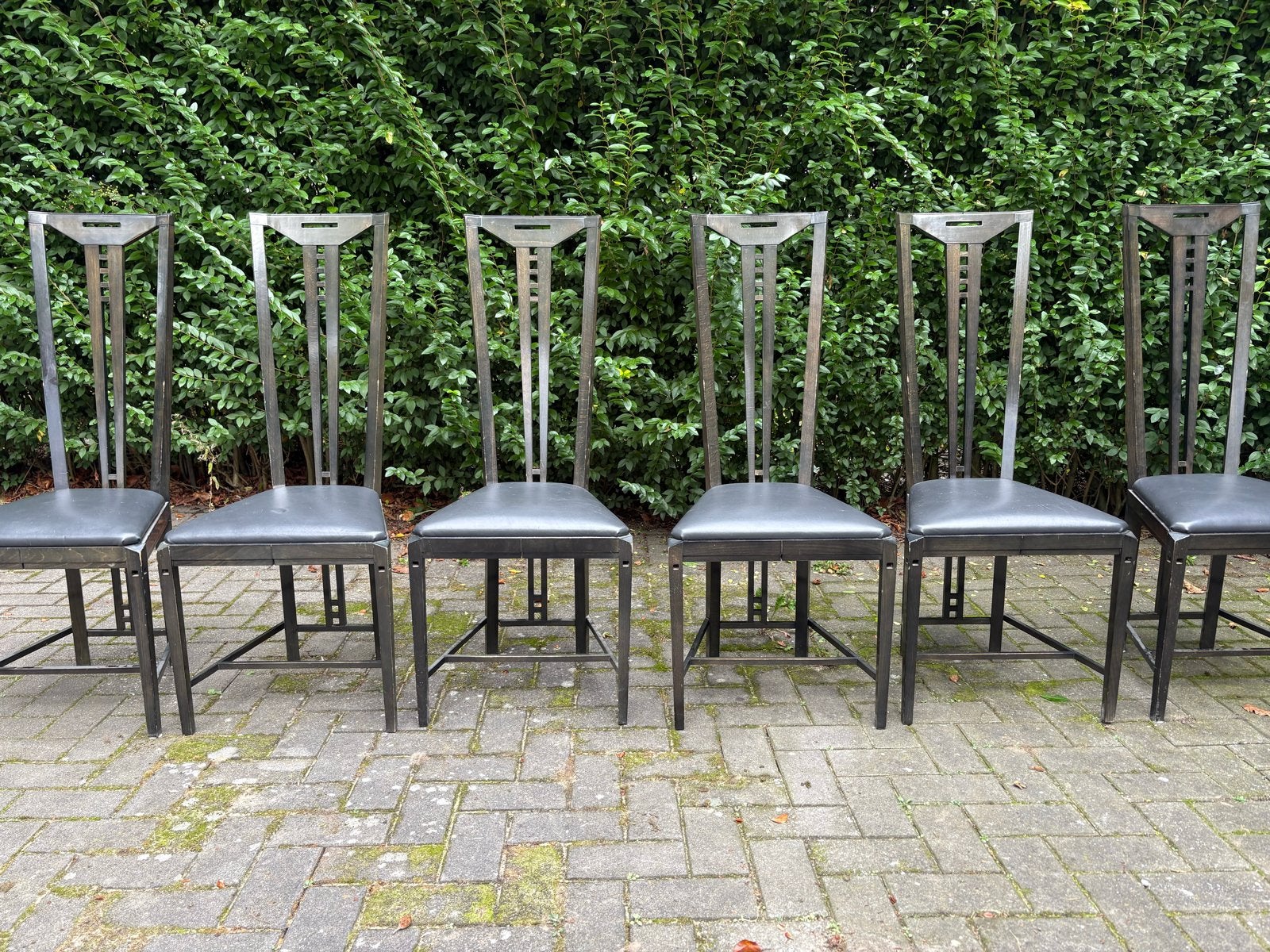 Set van 6 vintage Giorgetti stoelen, model 'Progetti', Ophalen of Verzenden