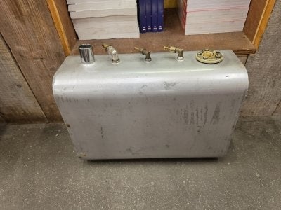 Brandstof tank RVS 50x20x35 cm 35 ltr