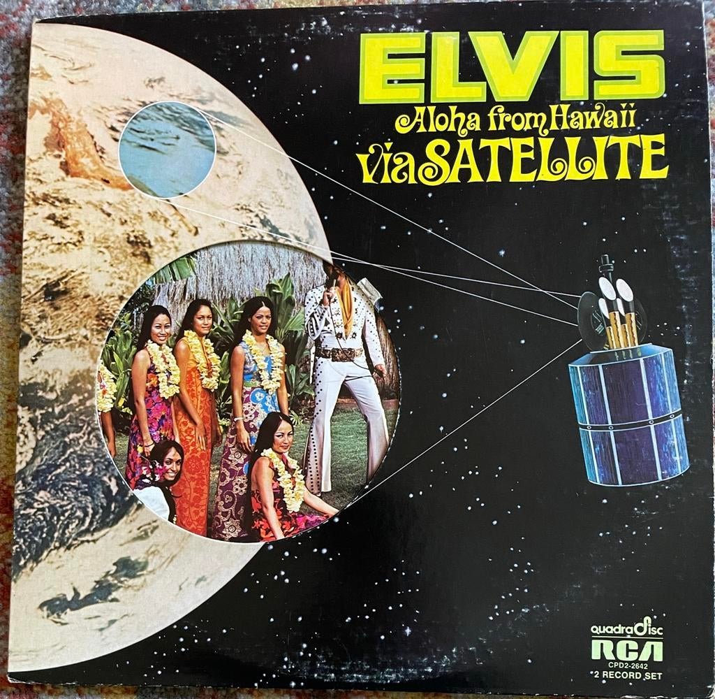 Elvis -QuadraDisc - Aloha from Hawaii Amerkaanse persing, Ophalen of Verzenden, 12 inch, Dubbel-LP, 1970 - 1979