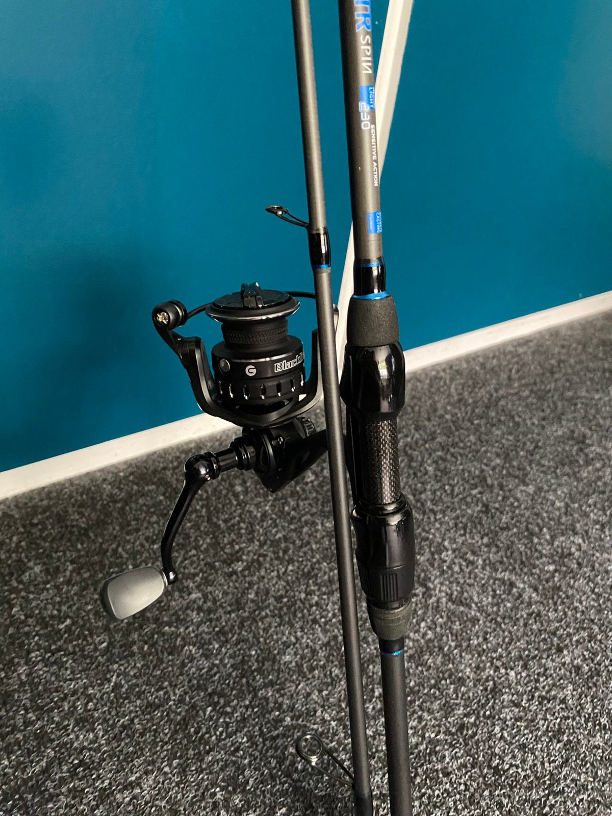 Complete snoekbaars set 2.3m 0-25gr incl gevlochten draad, Nieuw, S, H, Complete set