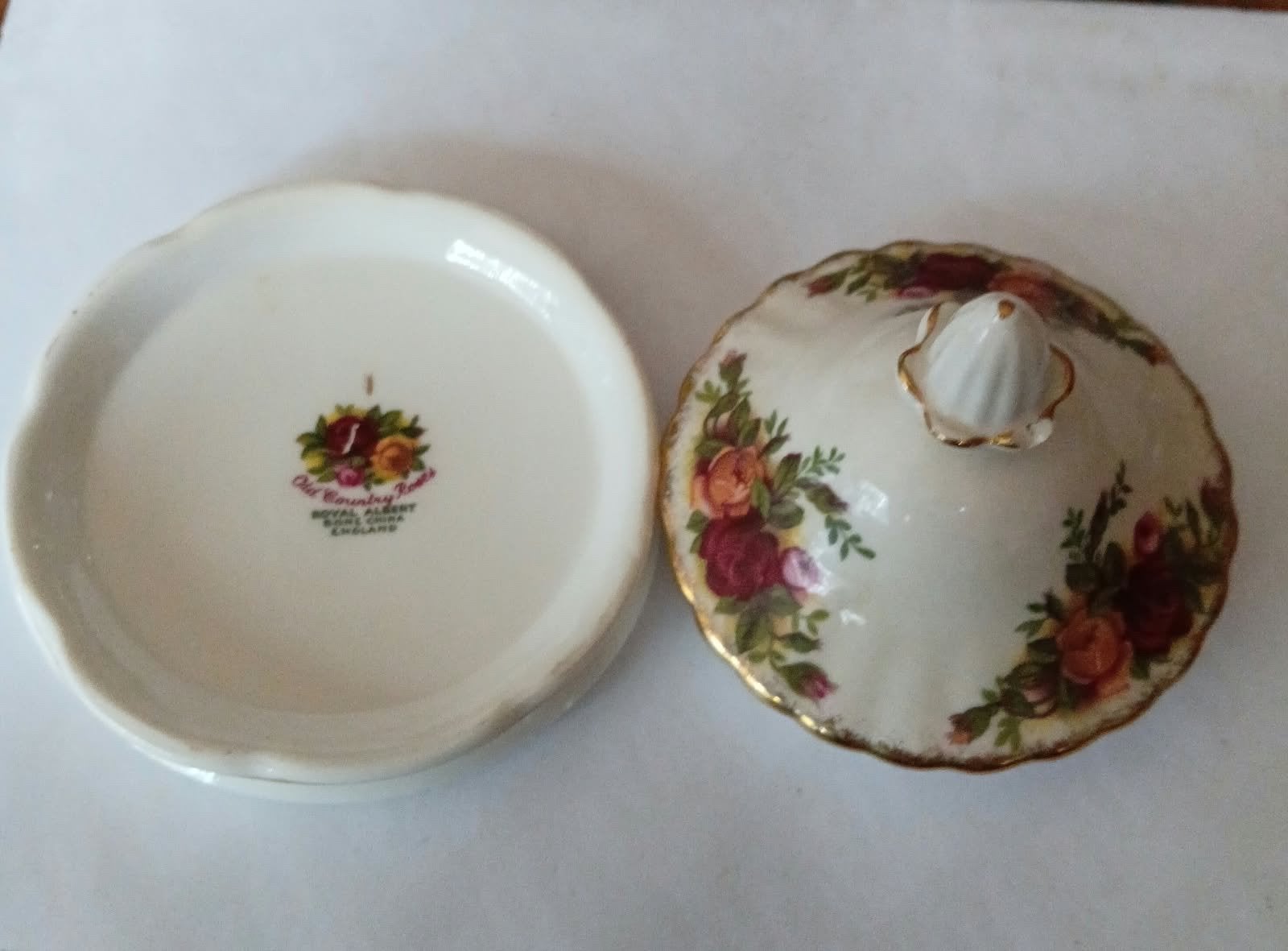 Royal Albert Old Country Roses suikerpot deksel, Antiek en Kunst, Ophalen of Verzenden
