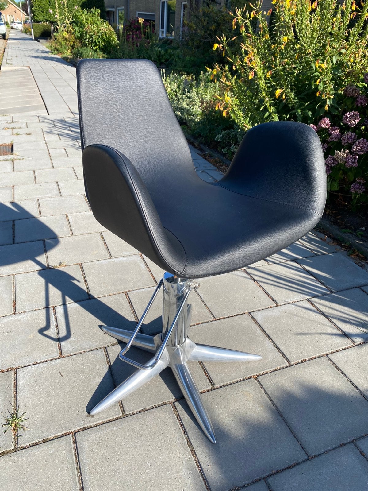 Gamma & Bross kappersstoelen – hydraulisch - 6 STUKS, Ophalen, Kunststof, Gebruikt, Italiaans luxe