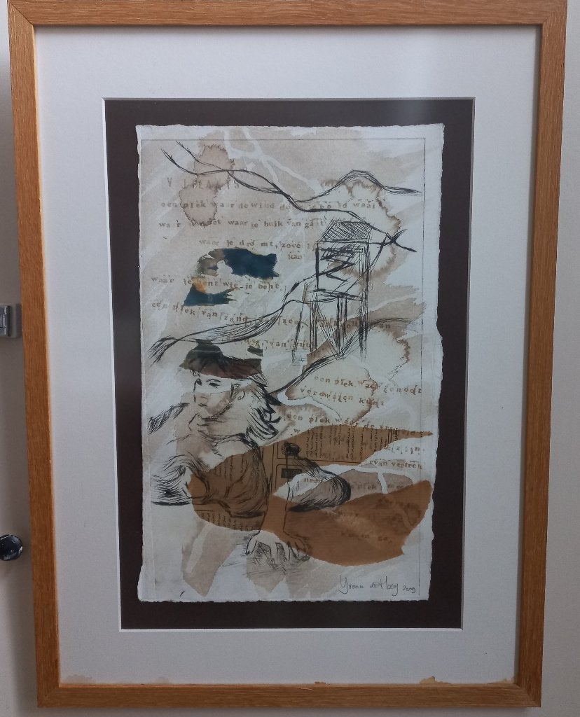 Collage - 'Waar je bent...', Antiek en Kunst, Ophalen
